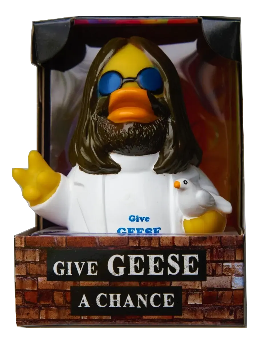 Give Geese a Chance Rubber Duck