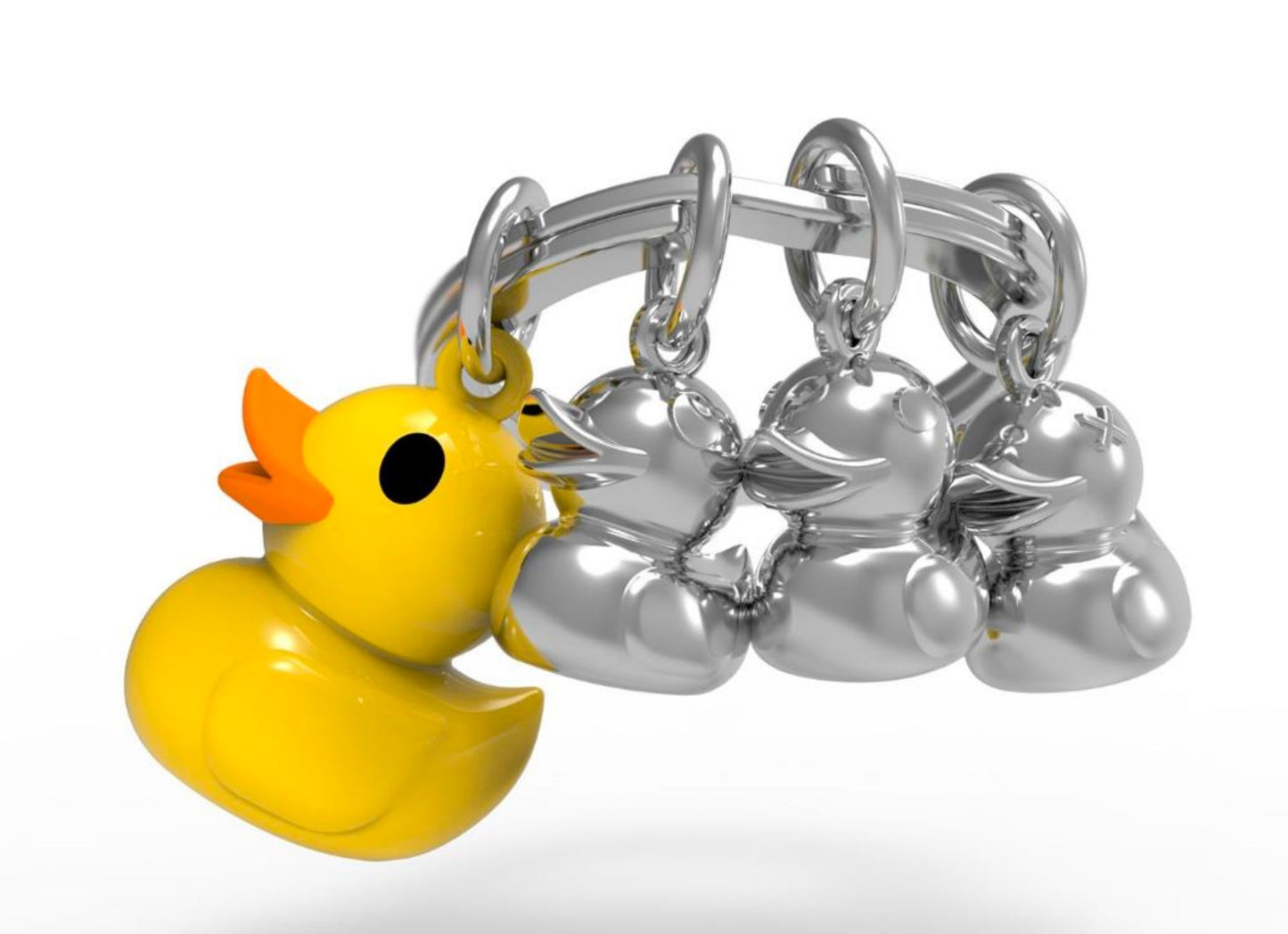 Rubber Duck Family Key Ring