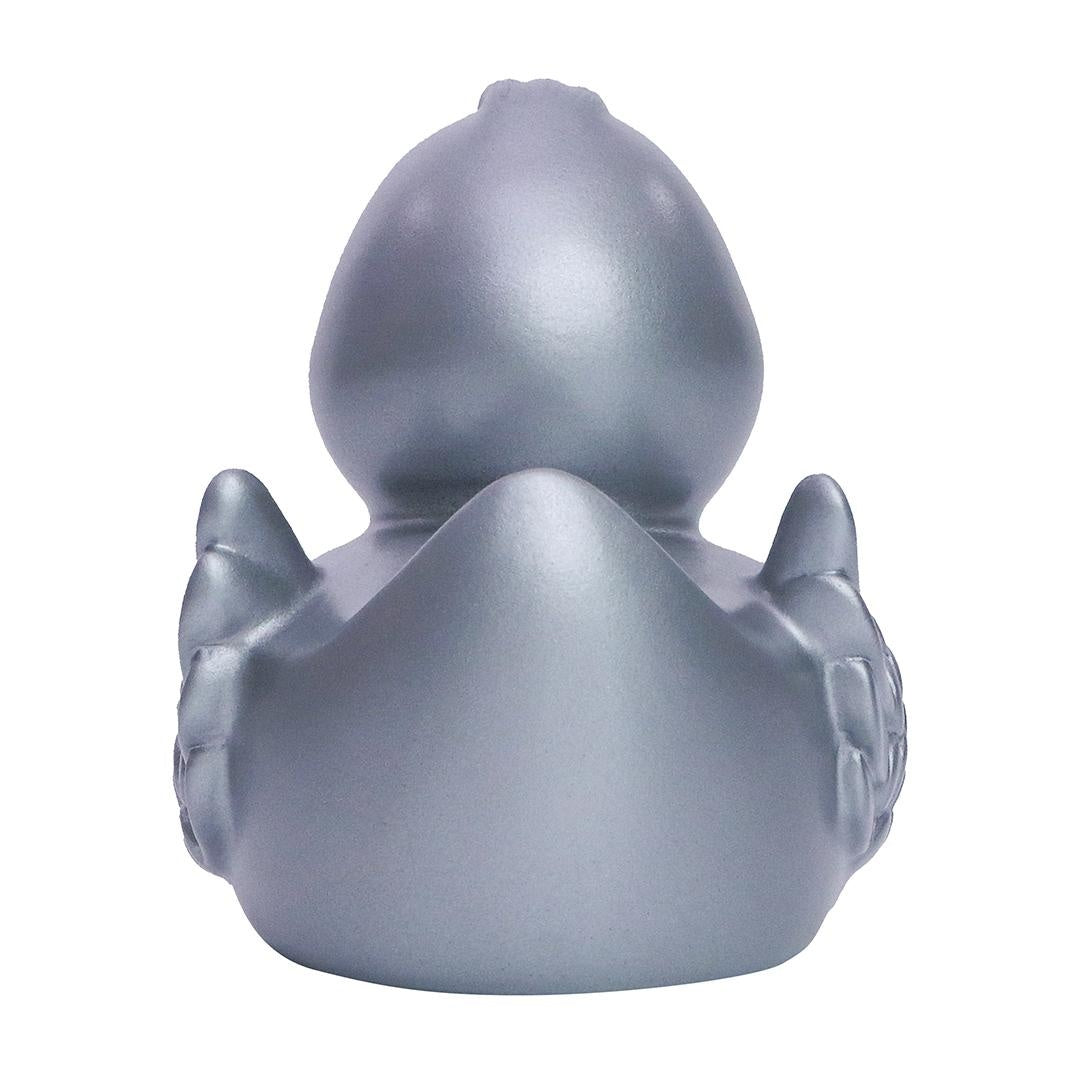 Classic Silver Rubber Duck with Wings