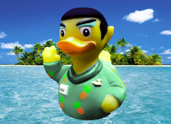 Tropical Squawk Rubber Duck