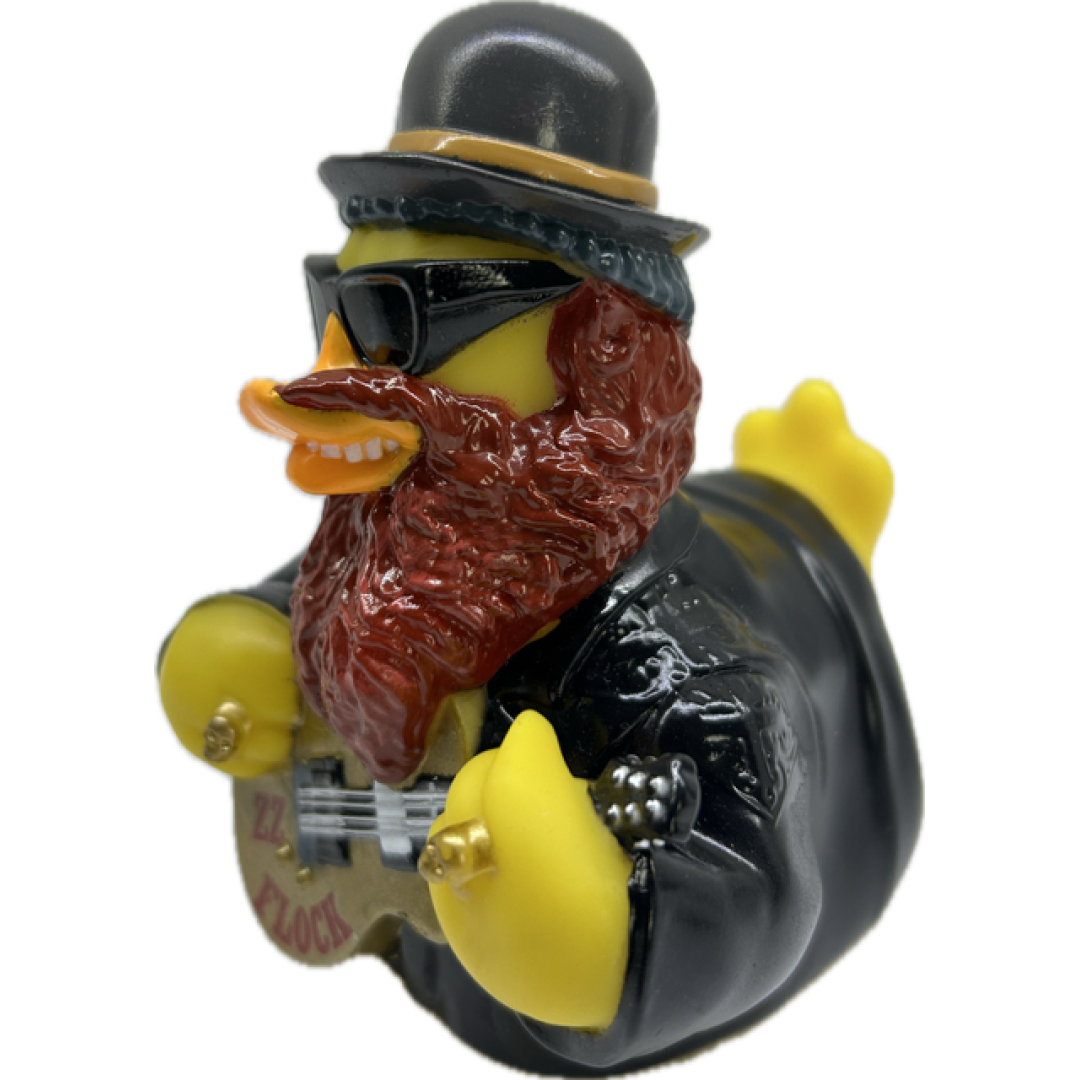 ZZ Flock Rubber Duck