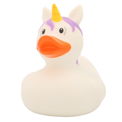 White Unicorn Rubber Duck