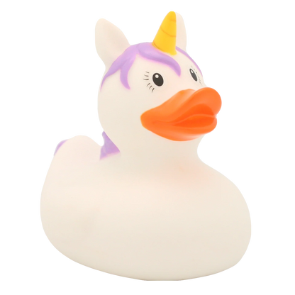 White Unicorn Rubber Duck