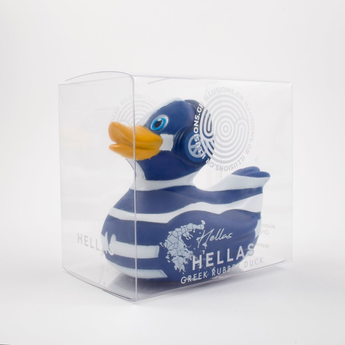 Hellas - Greek Flag Rubber Duck