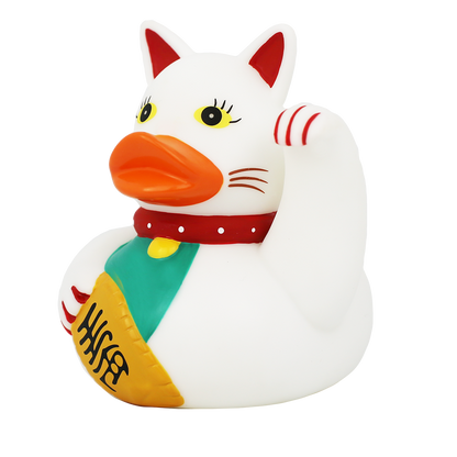 Lucky Cat Rubber Duck
