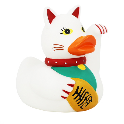 Lucky Cat Rubber Duck