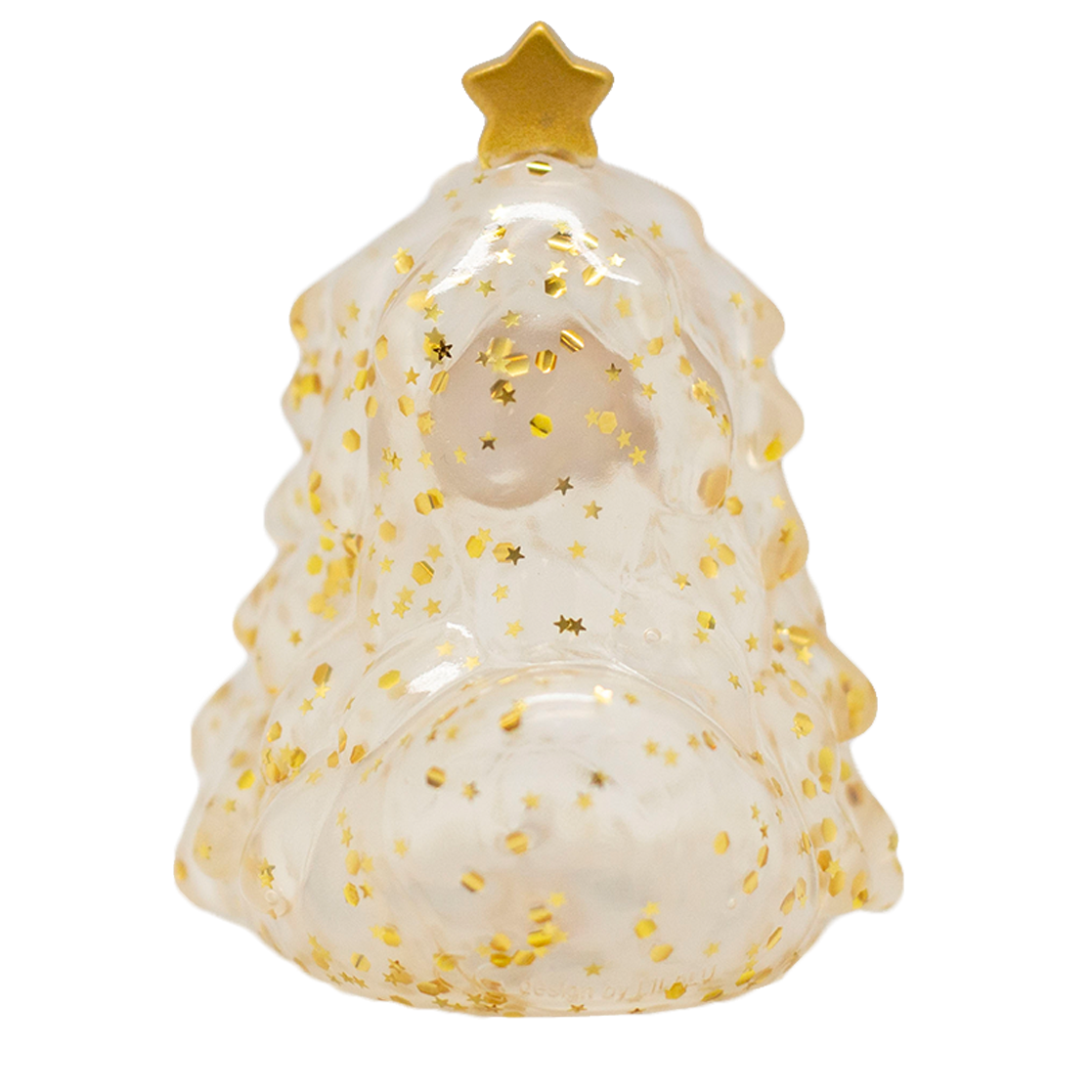 Gold Glitter Christmas Tree Rubber Duck