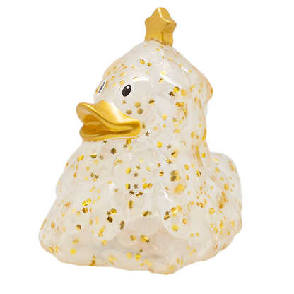 Gold Glitter Christmas Tree Rubber Duck
