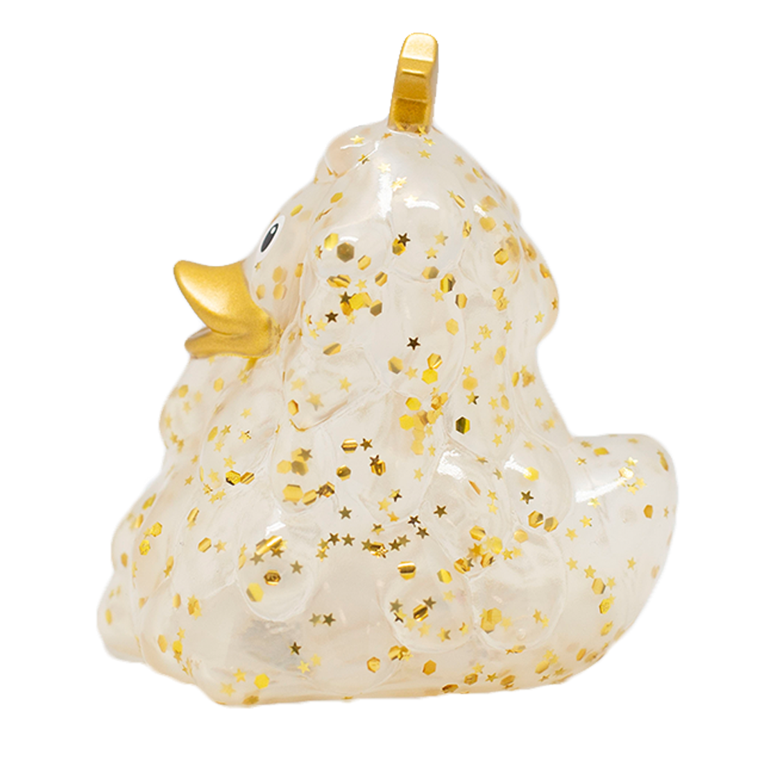 Gold Glitter Christmas Tree Rubber Duck