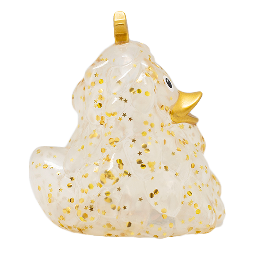 Gold Glitter Christmas Tree Rubber Duck