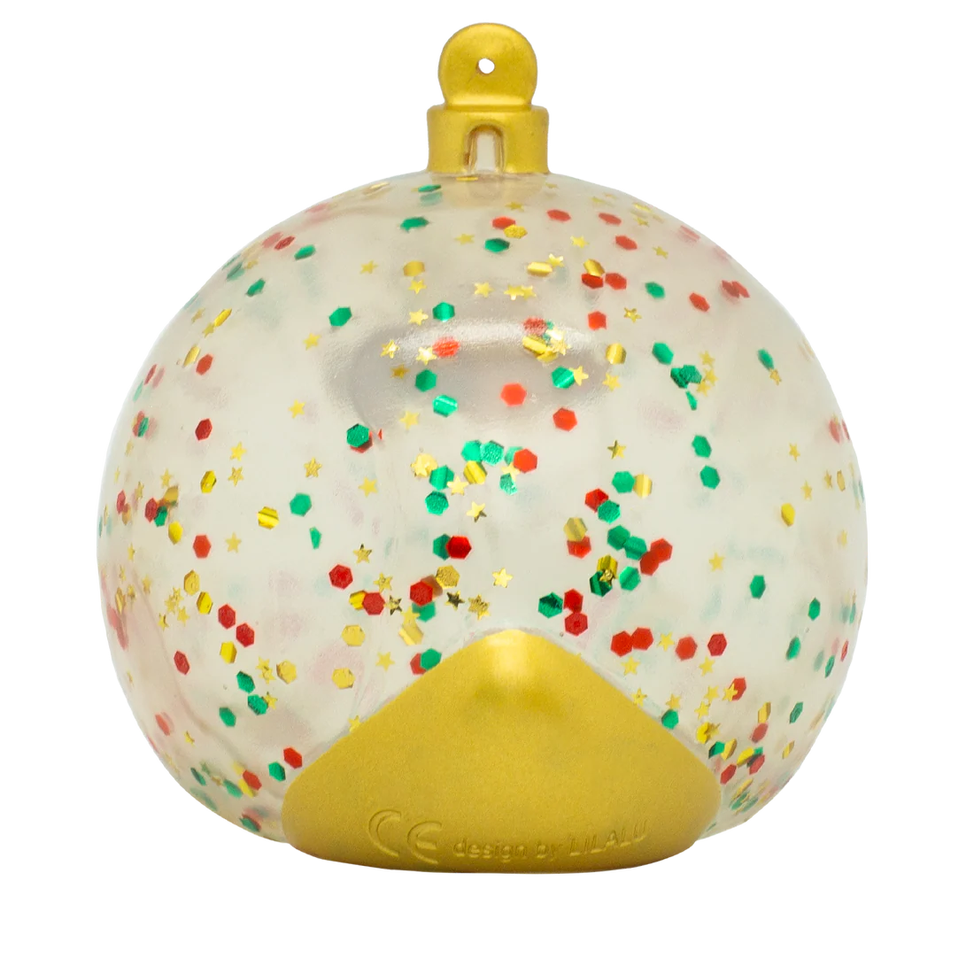 Glitter Christmas Ball Duck Ornament