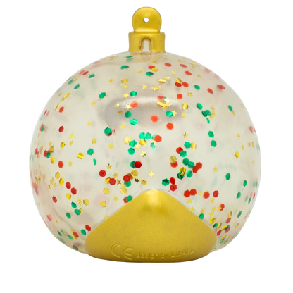 Glitter Christmas Ball Duck Ornament