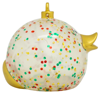 Glitter Christmas Ball Duck Ornament