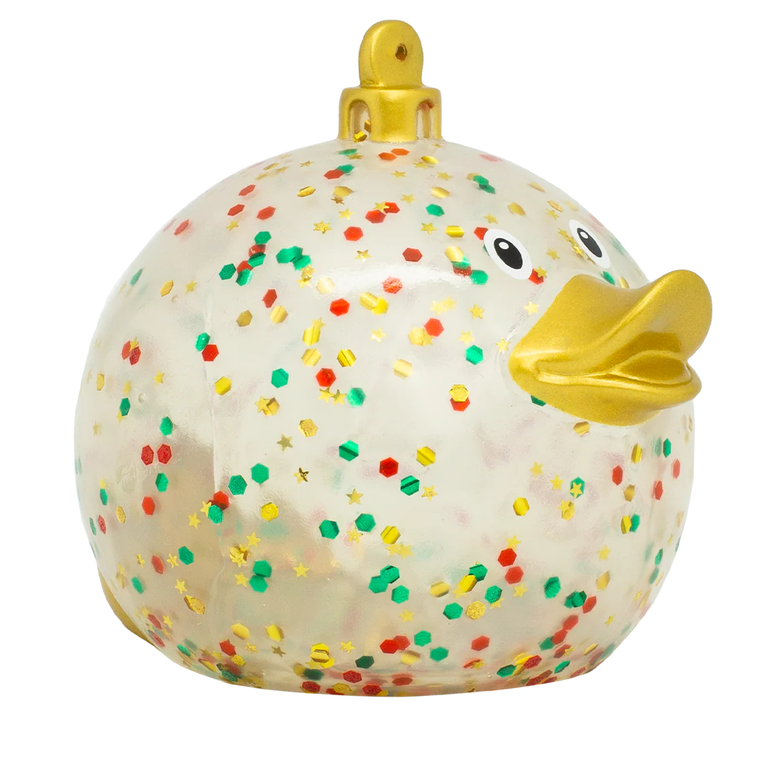 Glitter Christmas Ball Duck Ornament