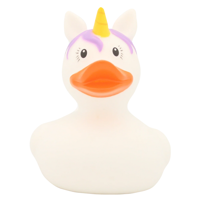 White Unicorn Rubber Duck