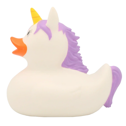 White Unicorn Rubber Duck