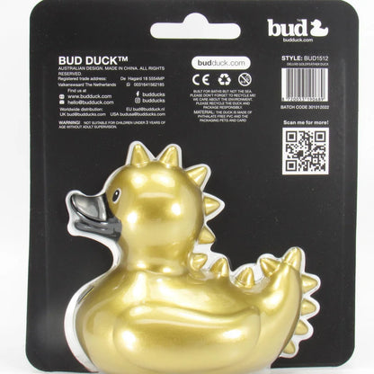 Gold Feather Rubber Duck