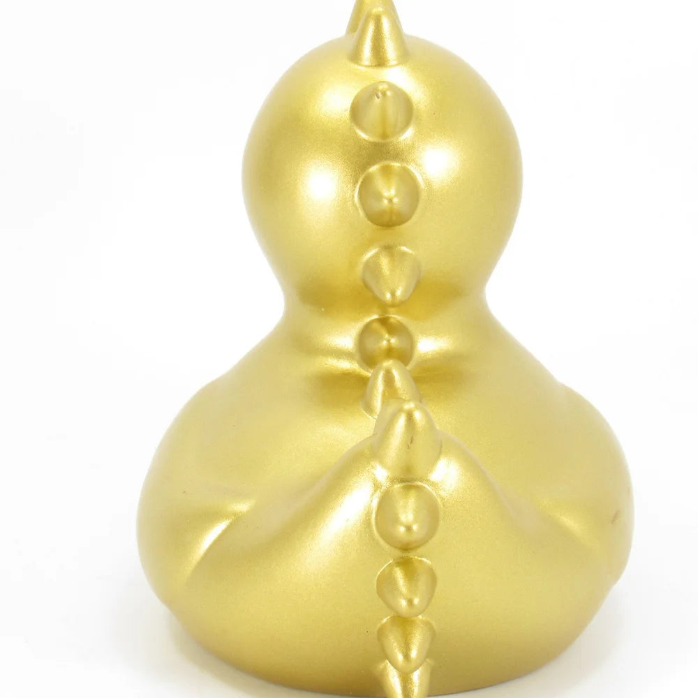 Gold Feather Rubber Duck