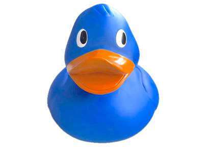 Jumbo Blue Rubber Duck