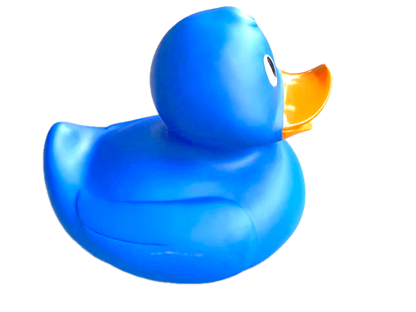 Jumbo Blue Rubber Duck