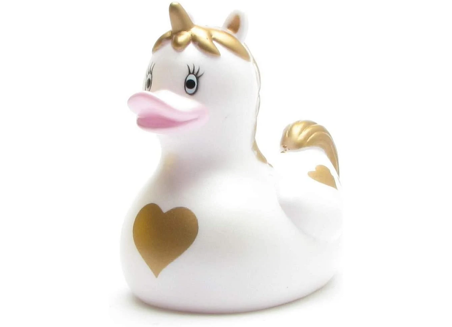 Unicorn Golden Heart Rubber Duck