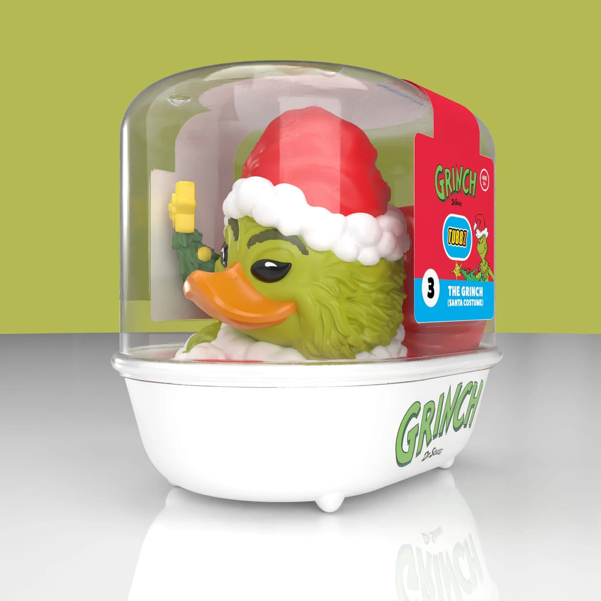 Dr. Seuss The Grinch: Santa Outfit Rubber Duck - First Edition