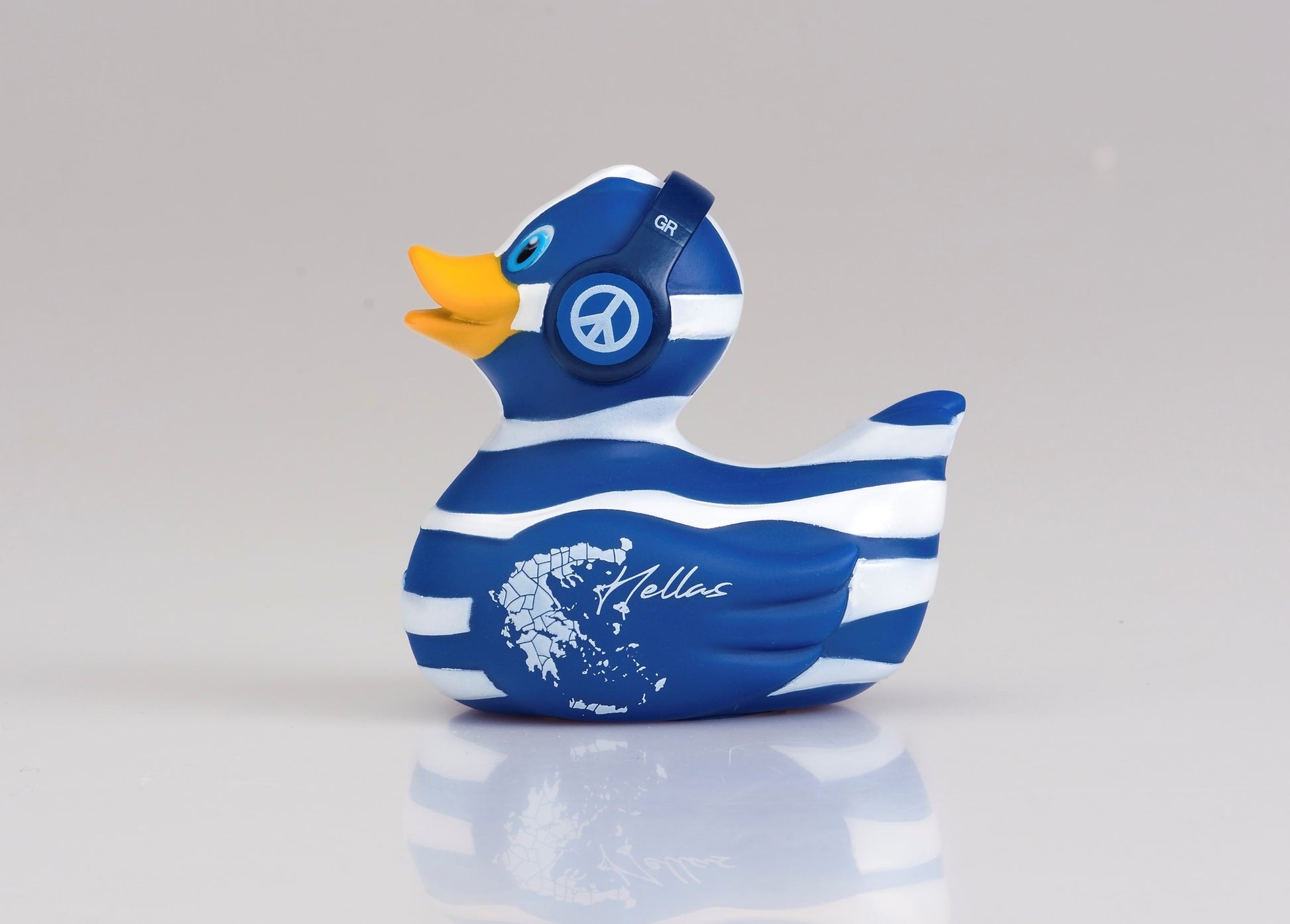 Hellas - Greek Flag Rubber Duck