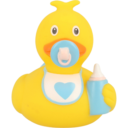 Baby Boy with Bib  Rubber Duck