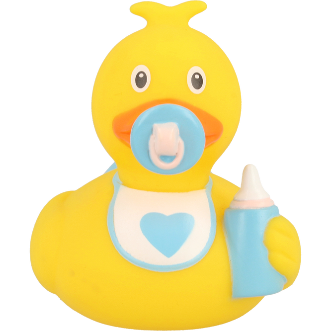 Baby Boy with Bib  Rubber Duck