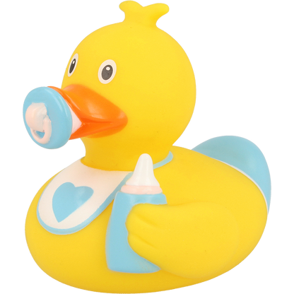 Baby Boy with Bib  Rubber Duck