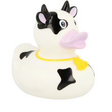 Black & White Cow Rubber Duck