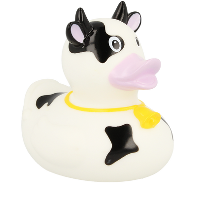 Black & White Cow Rubber Duck