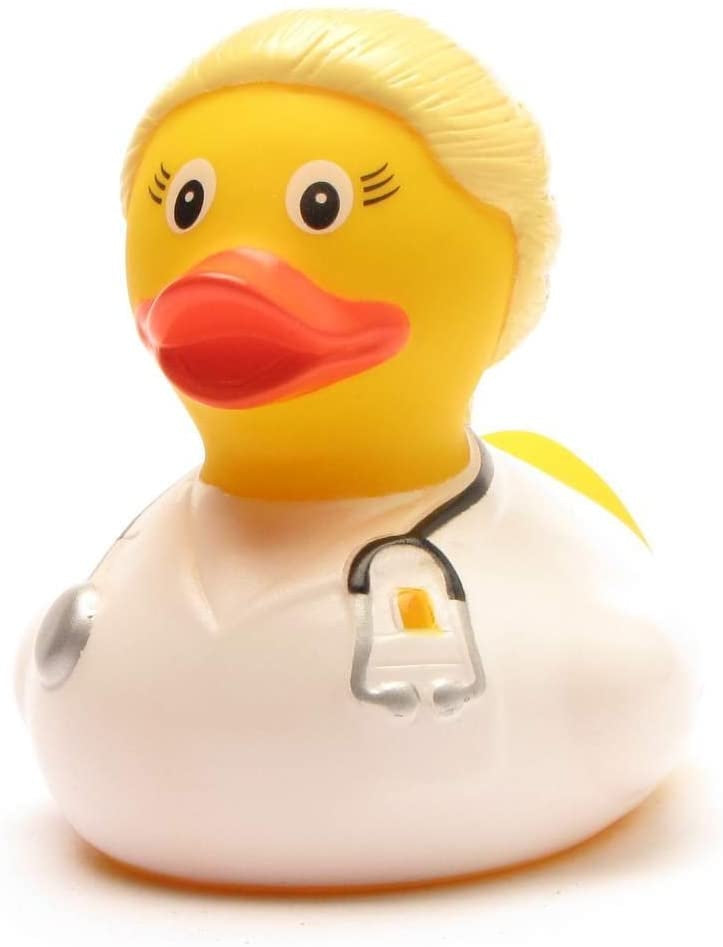 Blonde Doctor Rubber Duck