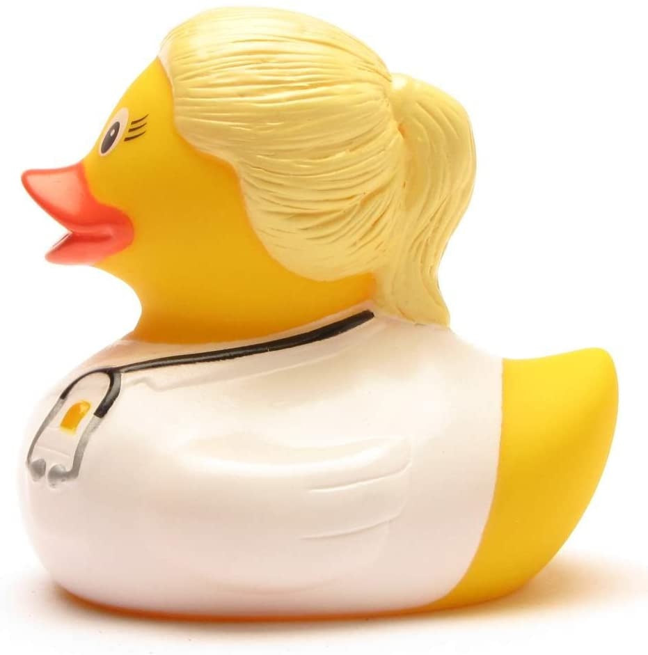 Blonde Doctor Rubber Duck