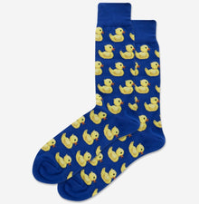Men's Rubber Duck Crew Socks - Blue