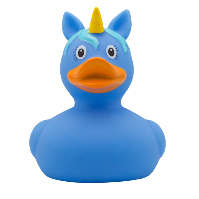 Blue Unicorn Rubber Duck