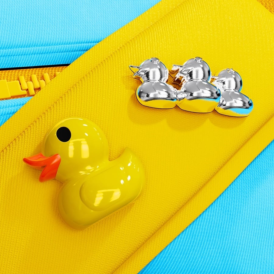 Rubber Duck 3D Metal Pin Set