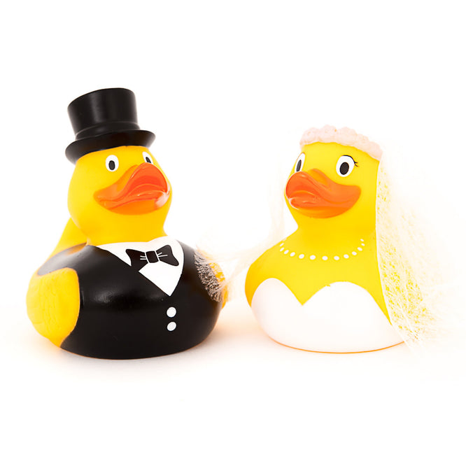 Bride & Groom Rubber Duck Wedding Set