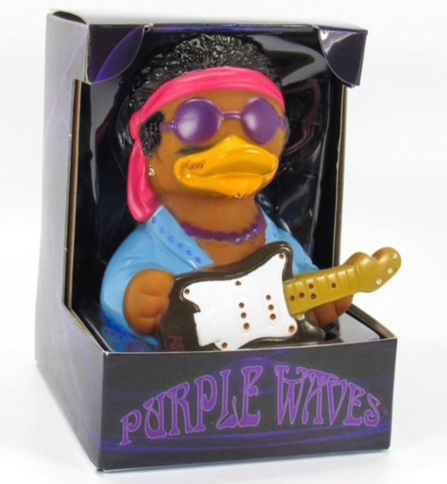Purple Waves Rubber Duck
