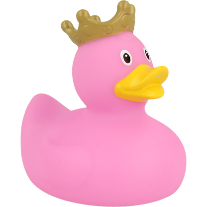 Pink Rubber Duck With Crown