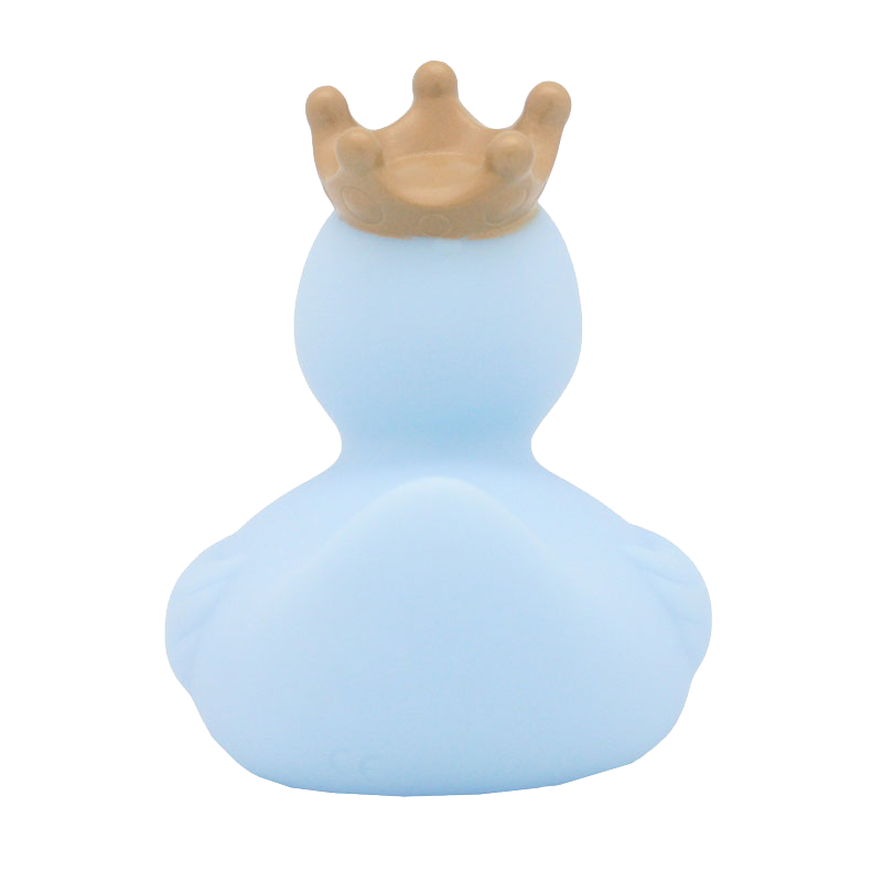 Blue Rubber Duck With Crown