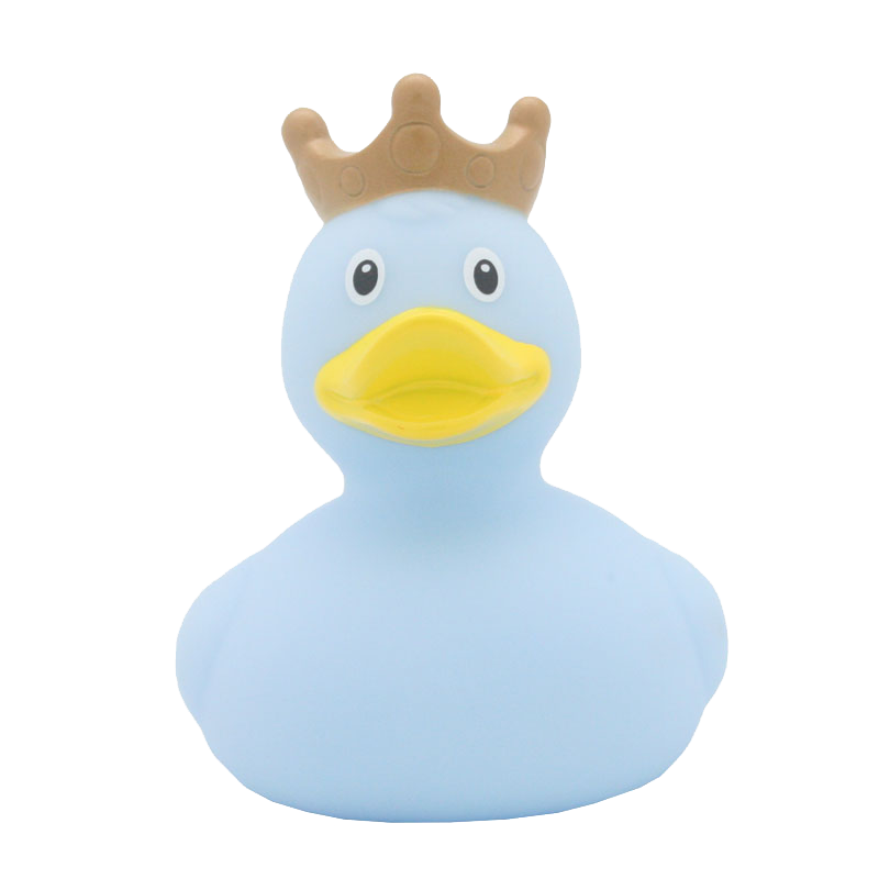 Blue Rubber Duck With Crown