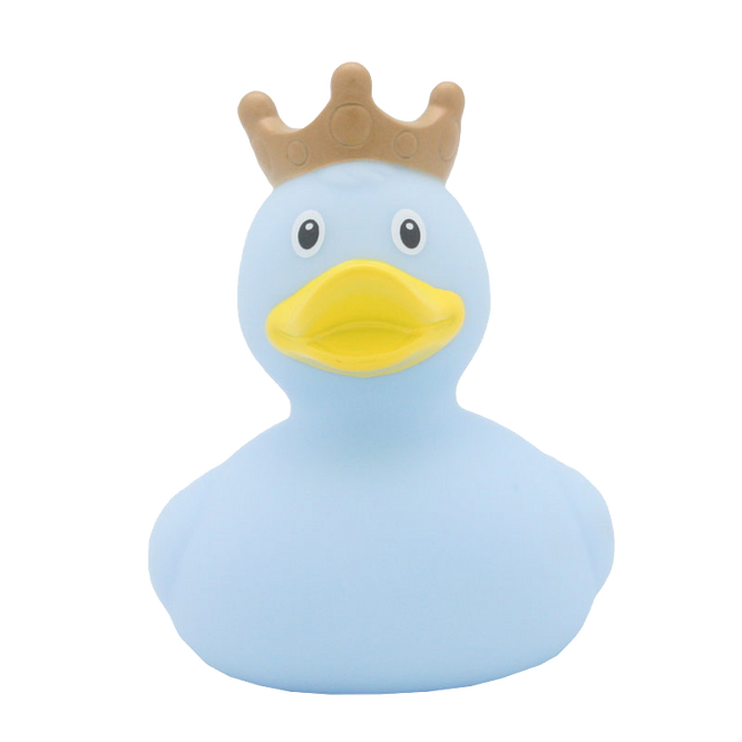 Canard Bleu avec Couronne         