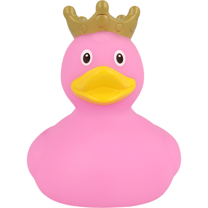 Pink Rubber Duck With Crown