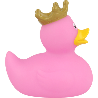 Pink Rubber Duck With Crown