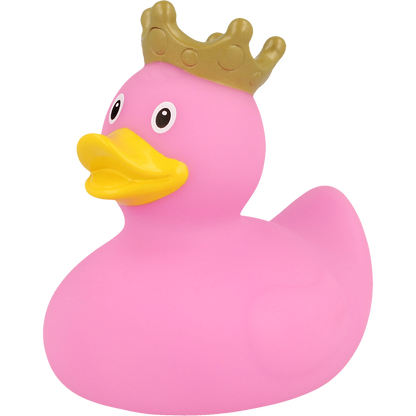 Pink Rubber Duck With Crown