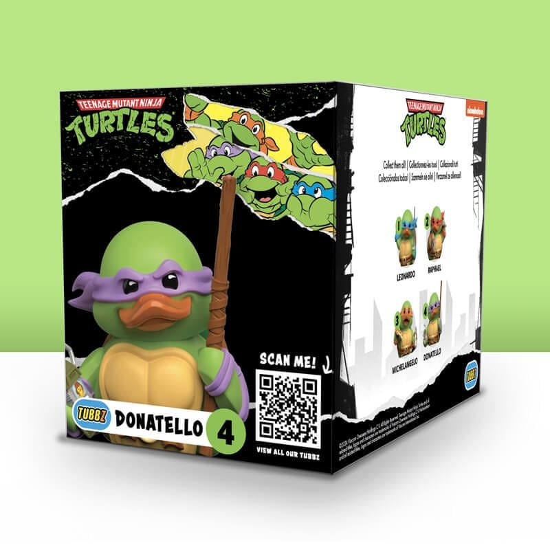 Teenage Mutant Ninja Turtles Donatello  Rubber Duck - Boxed Edition