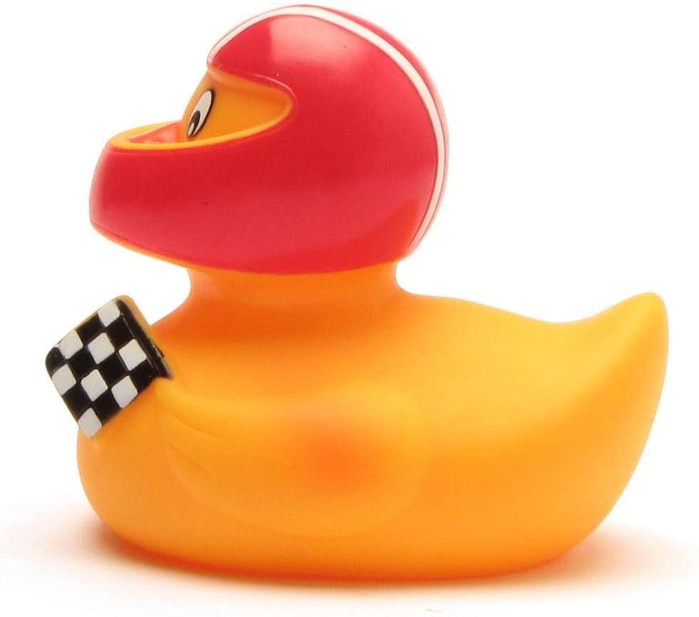 Racecar Driver with Helmet Rubber Duck