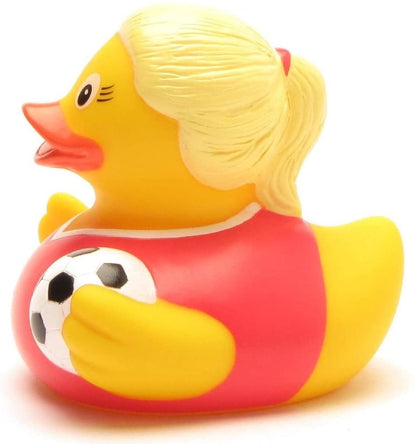 Soccer Girl Rubber Duck