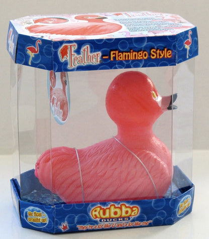 Feather Flamingo Rubber Duck